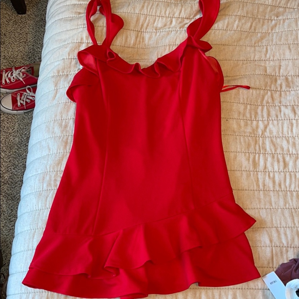 red romper